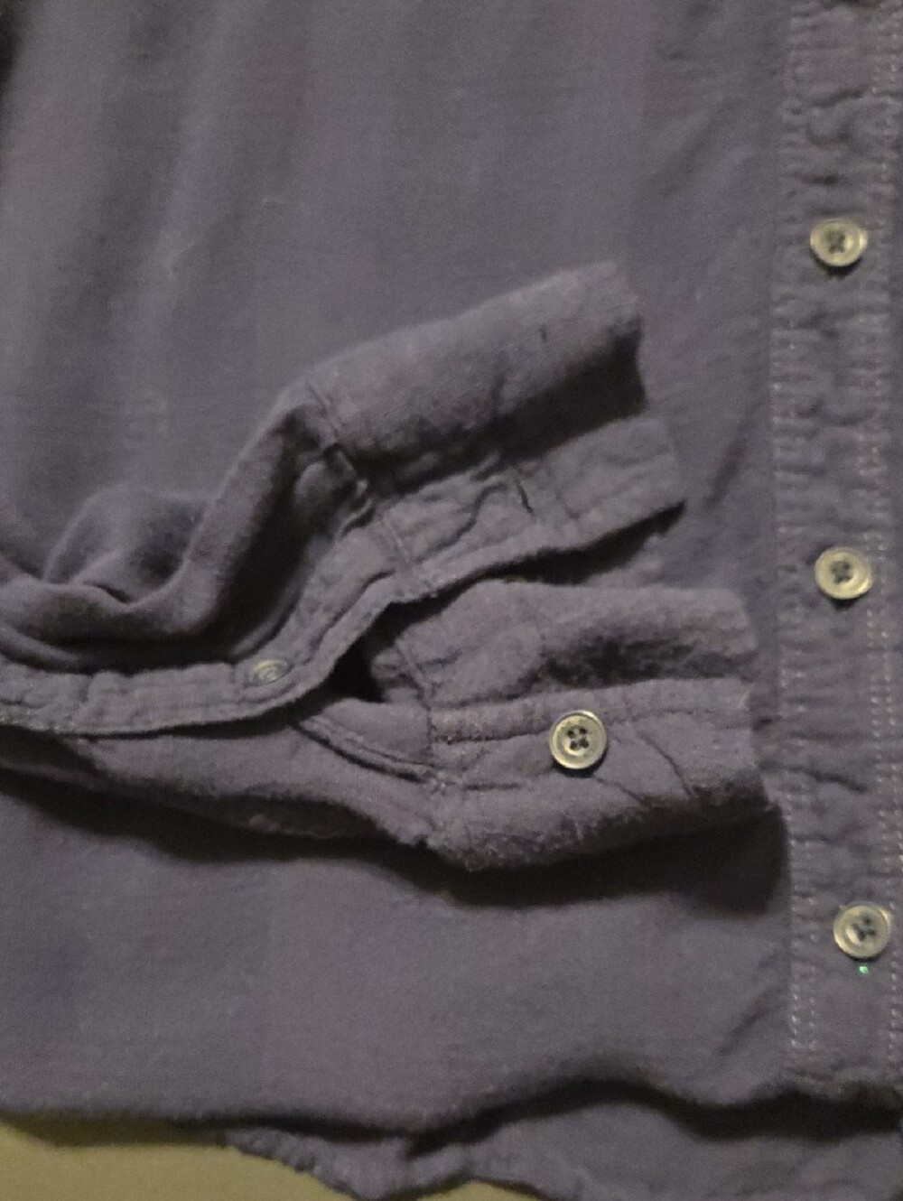 Vtg Aeropostale Womens Navy Blue Long-Sleeve Button-Down Shirt - Picture 5 of 6